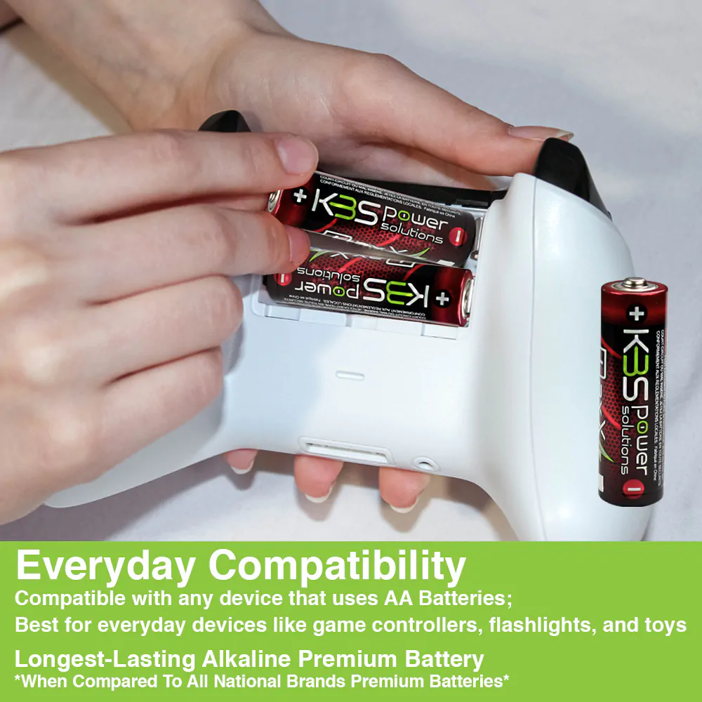 KBS Power Solutions Maxx Peak Alkaline AA Batteries 24 pack