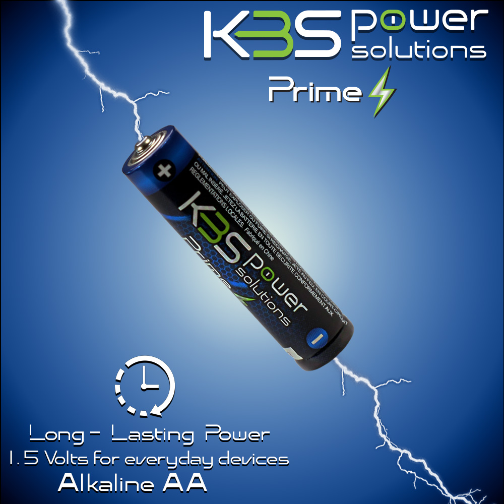KBS Power Solutions Prime AA Alkaline Batteries 24 pack