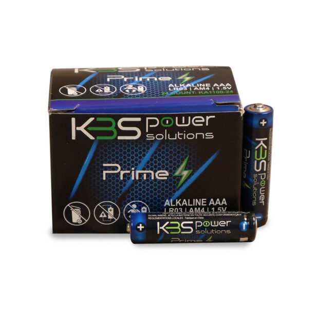 box of Prime AAA KBS Power Solutions Batteries