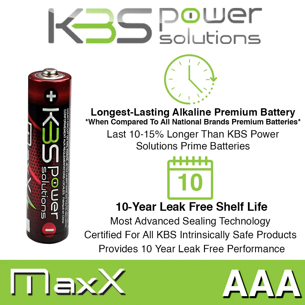 KBS Power Solutions Maxx Peak Alkaline AAA Batteries 24 pack