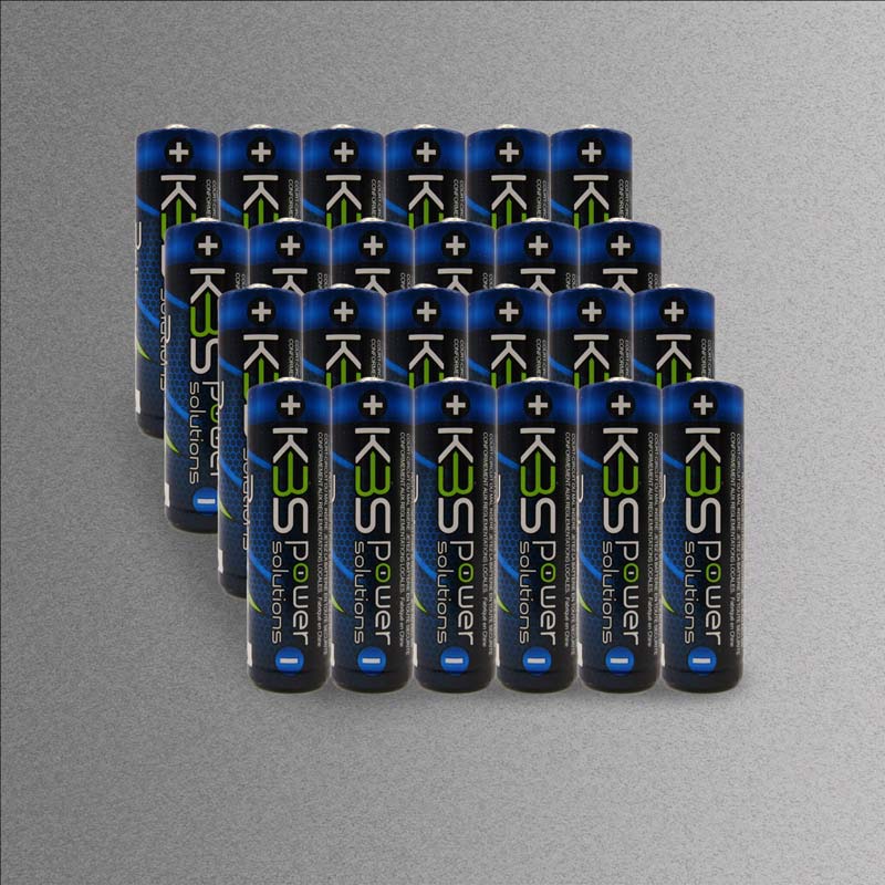 KBS Power Solutions Prime AA Alkaline Batteries 24 pack