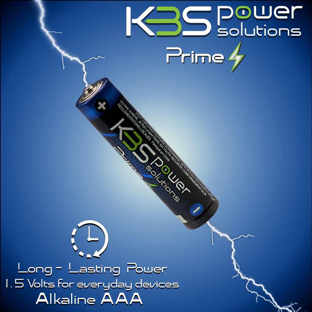 KBS Power Solutions Prime AAA Alkaline Batteries 24 pack